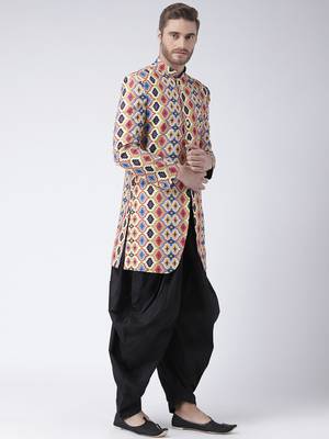 Multicolor Printed Polyester Stitched Indo Western Dresses 3