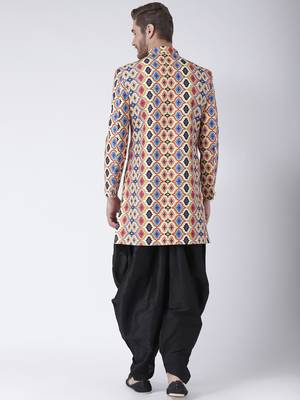 Multicolor Printed Polyester Stitched Indo Western Dresses 4