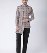 Multicolor Printed Polyester Stitched Indo Western Dresses