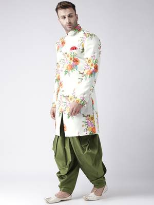 Multicolor Printed Polyester Stitched Indo Western Dresses 2