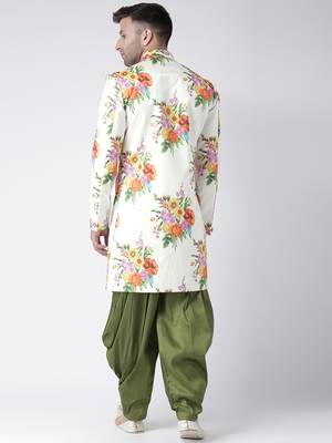 Multicolor Printed Polyester Stitched Indo Western Dresses 4