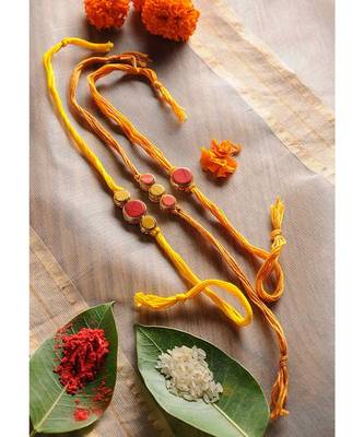 Handmade Marble Stone  Rakhis - Set Of 3 1