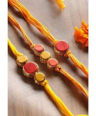 Handmade Marble Stone  Rakhis - Set Of 3 2