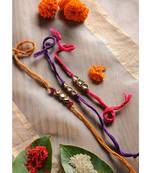 Handmade Kundan Work  Rakhis - Set Of 3