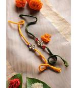Handmade Kundan Work Rakhis - Set Of 2