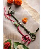 Handmade Kundan Work Rakhis - Set Of 2