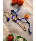 Handmade Kundan Work Rakhi And Lumba Set