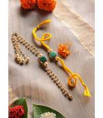Handmade Marble Stone Rakhi And Lumba Set