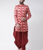 Multicolor Printed Polyester Stitched Indo Western Dresses