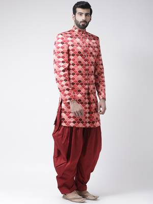 Multicolor Printed Polyester Stitched Indo Western Dresses 3