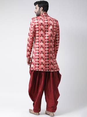 Multicolor Printed Polyester Stitched Indo Western Dresses 4