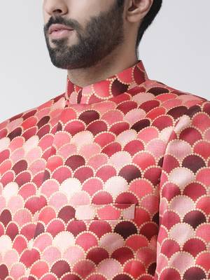 Multicolor Printed Polyester Stitched Indo Western Dresses 5