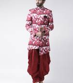 Multicolor Printed Polyester Stitched Indo Western Dresses