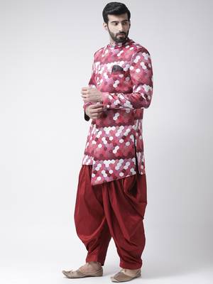 Multicolor Printed Polyester Stitched Indo Western Dresses 2