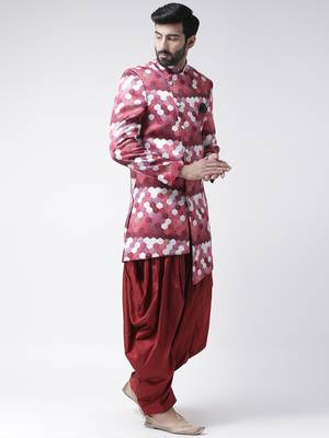 Multicolor Printed Polyester Stitched Indo Western Dresses 3