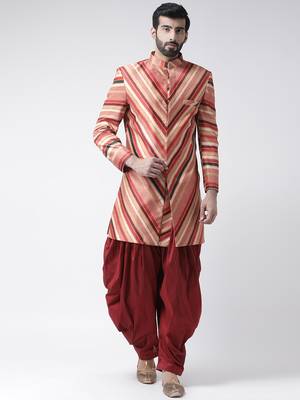 Multicolor Printed Polyester Stitched Indo Western Dresses 1
