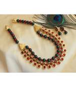 Beautiful Kemp Green Designer Necklace Set