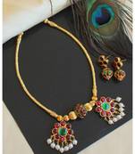 Beautiful Kemp Green Designer Necklace Set