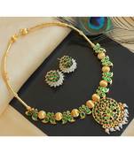 Beautiful Green Mango Designer Necklace Set
