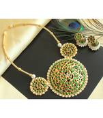 Beautiful Green Designer Necklace Set