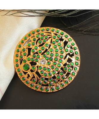 Beautiful Green Peacock Designer Hair Jewel ( Rakodi) 1