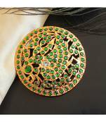 Beautiful Green Peacock Designer Hair Jewel ( Rakodi)