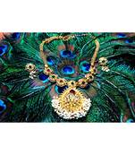 Georgeous  Gold Plated  Multicolour Necklace Set