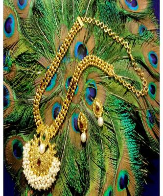 Georgeous  Gold Plated  Multicolour Necklace Set 1