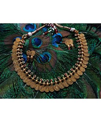 Georgeous  Gold Plated  Multicolour Necklace Set 1