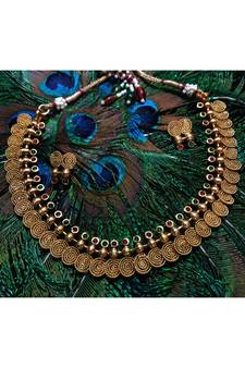 Georgeous  Gold Plated  Multicolour Necklace Set