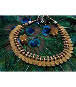 Georgeous  Gold Plated  Pink Colour Necklace Set