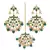 Traditional Pearl & Kundan Maang Tikka With Earring Set