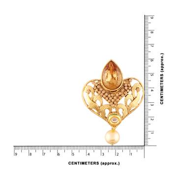 Gold Plated  Earring Set With Maang Tikka  For Women 3
