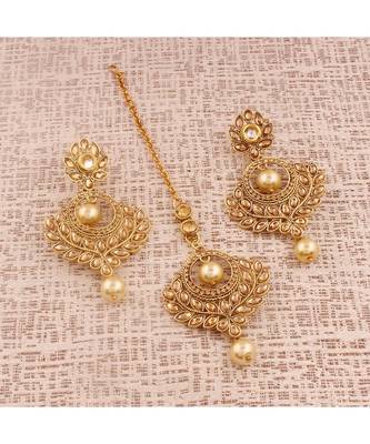 Earring Set With Maang Tikka  For Women 3