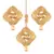 Gold Plated  Earring Set With Maang Tikka  For Women