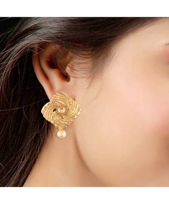 Gold Plated  Earring Set With Maang Tikka  For Women 2