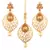 Gold Plated  Earring Set With Maang Tikka  For Women