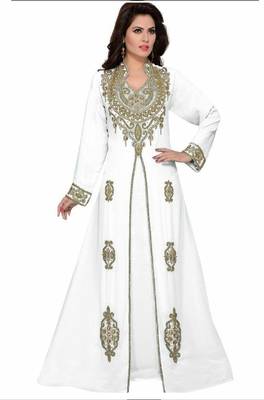 Dubai Kaftan Women Dress Long Gown Farasha Morocco Wear 1