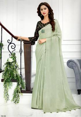 Peach Woven Linen Saree With Blouse 3