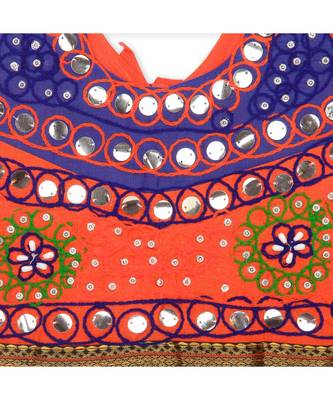 Orange/Royal Blue Girls Chaniya Choli 7