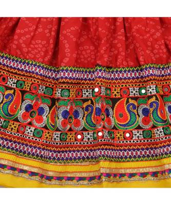 Yellow Bandhani Print Chaniya Choli 3