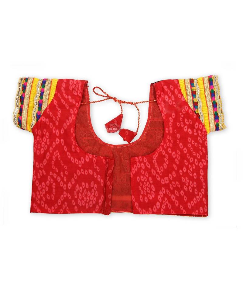 Yellow Bandhani Print Chaniya Choli