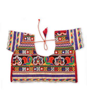 Red Bandhani Print Chaniya Choli 6