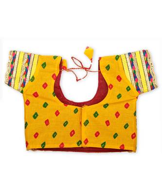 Yellow Bandhani Print Chaniya Choli 6