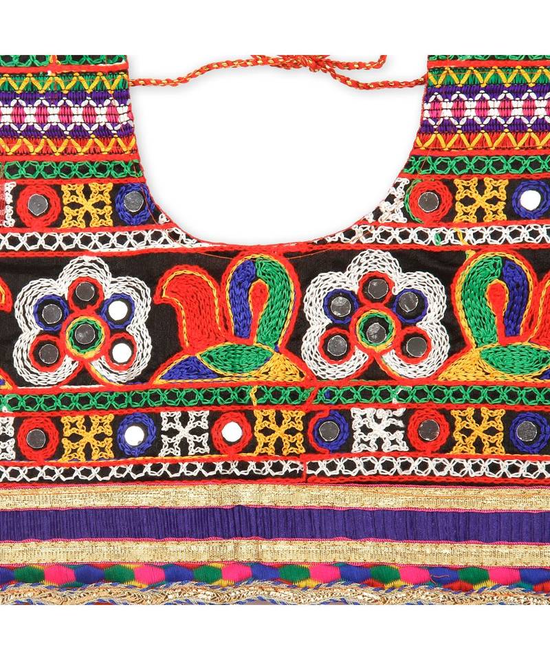 Orange Bandhani Print Chaniya Choli