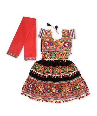 Black Kutchi Embroidery Chaniya Choli 1