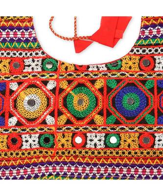 Red Kutchi Embroidery Chaniya Choli 5