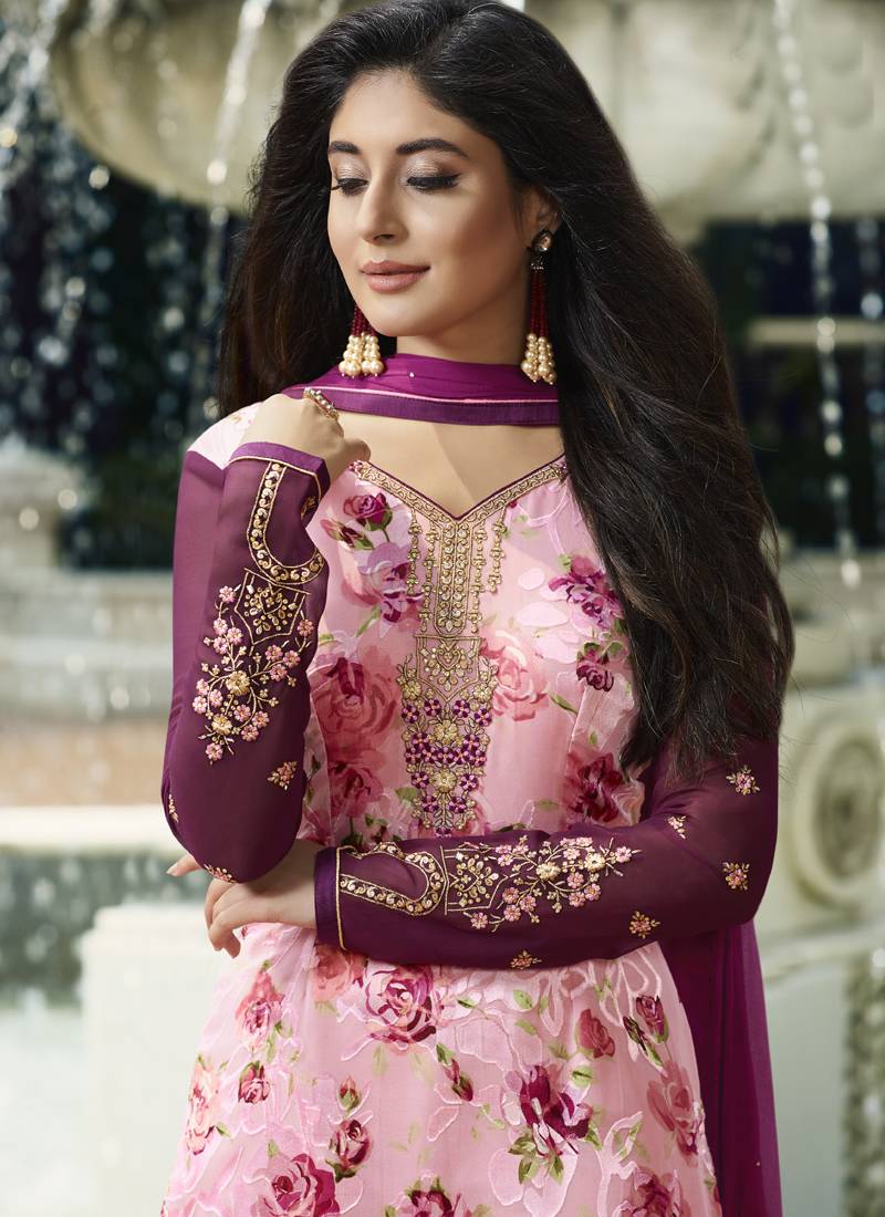light pink color salwar suit