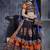 Orange Japanese Cotton Full Lere Lehenga