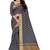 Dark Grey Woven Cotton Silk Saree With Blouse